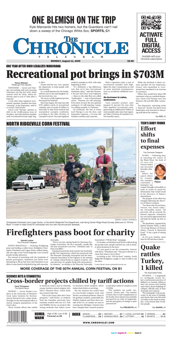 The Chronicle e-Edition Aug 11, 2025